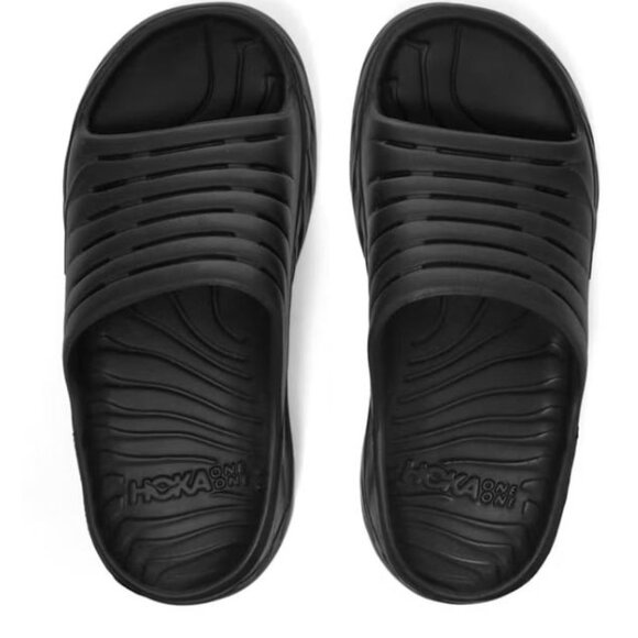 NEW Hoka U Ora Recovery Rubber Slide Black Size US M8 W10 $70 [jb] - Picture 2 of 14